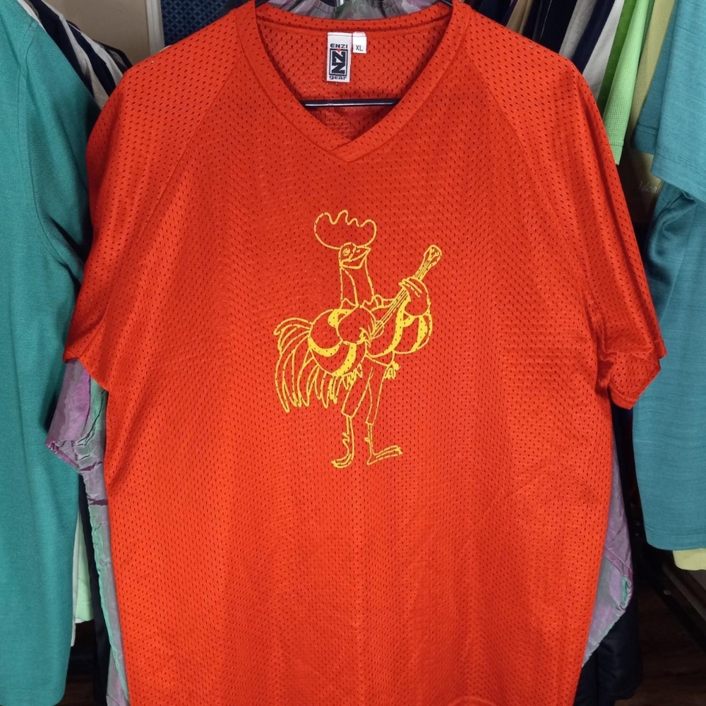 Rock-a-Doodle Team Trouble mesh jersey style tee shirt